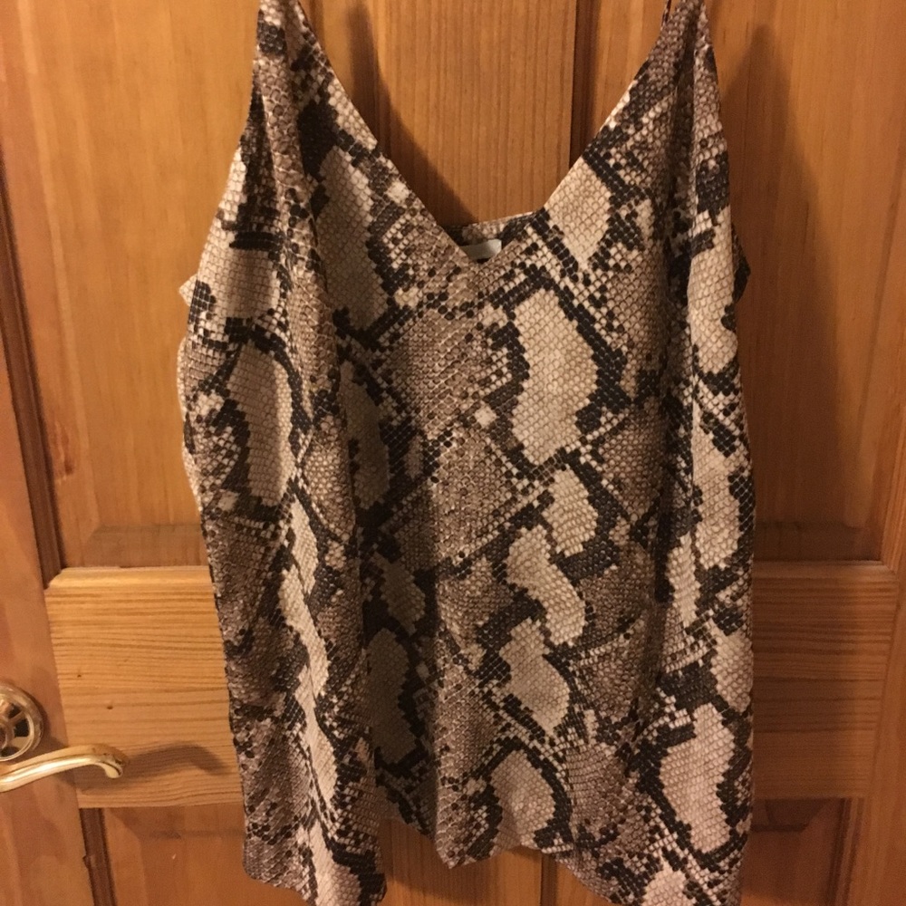 NEW H&M Snakeskin Top